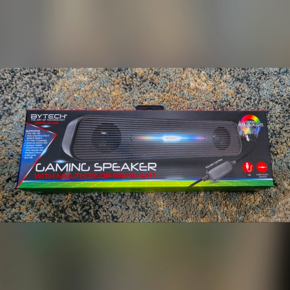 Bytech Gaming speaker with multi-color backlit
